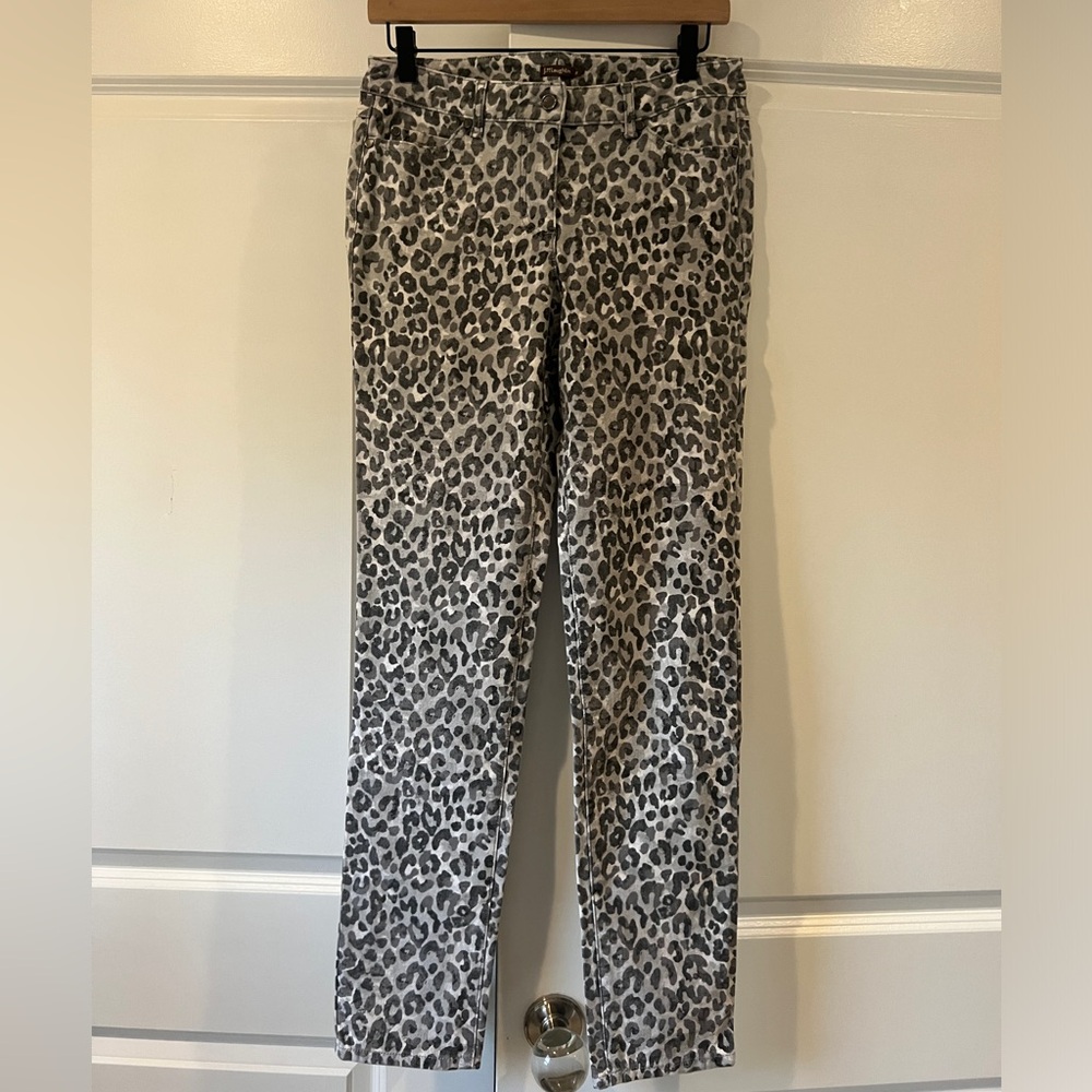 JMcLaughlin grey leopard print pants